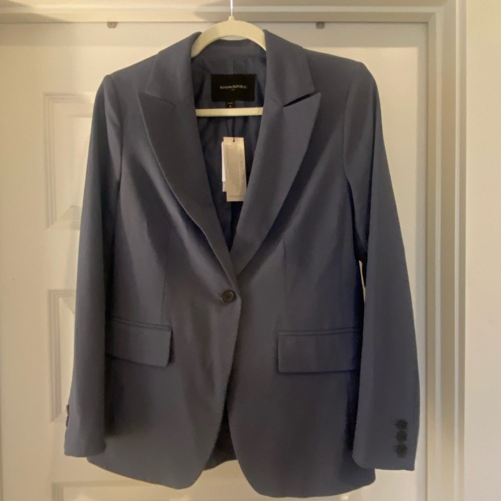 Banana Republic Blue-Gray Suit Jacket